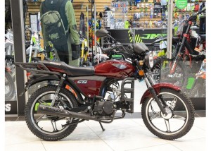 Мопед ALPHA C1 бордовый