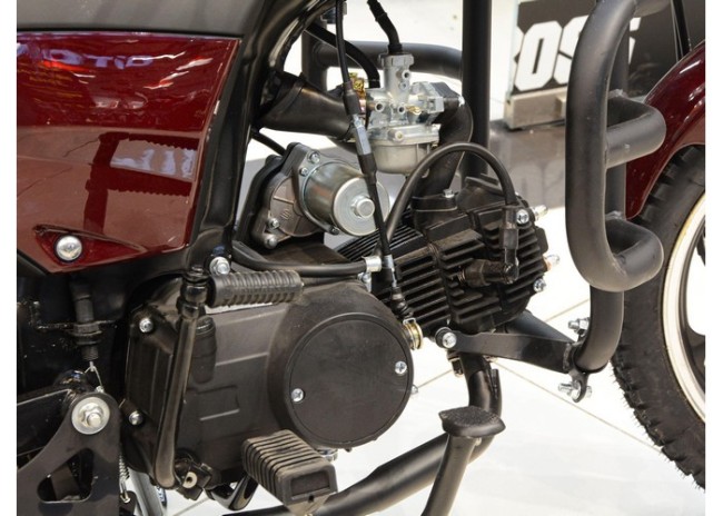 Мопед ALPHA C1 бордовый