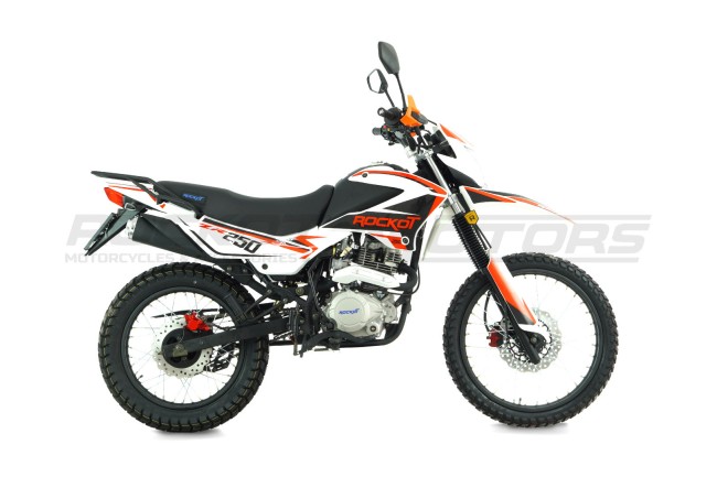 Мотоцикл эндуро ROCKOT ZR250 (белый/красный, 21/18, ЭПТС)