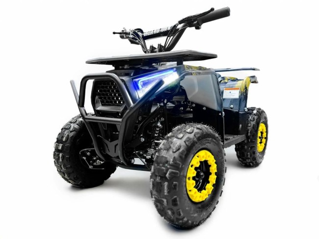 Электроквадроцикл средний черный с прожекторами