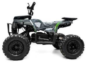 Электроквадроцикл средний черный с прожекторами