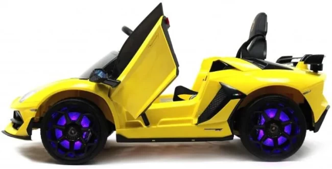 Электромобиль RIVER TOYS Lambordghni Aventador желтый