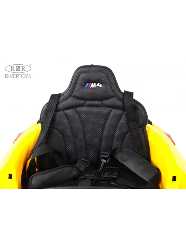 Электромобиль RIVER TOYS BMW A444AA  желтый