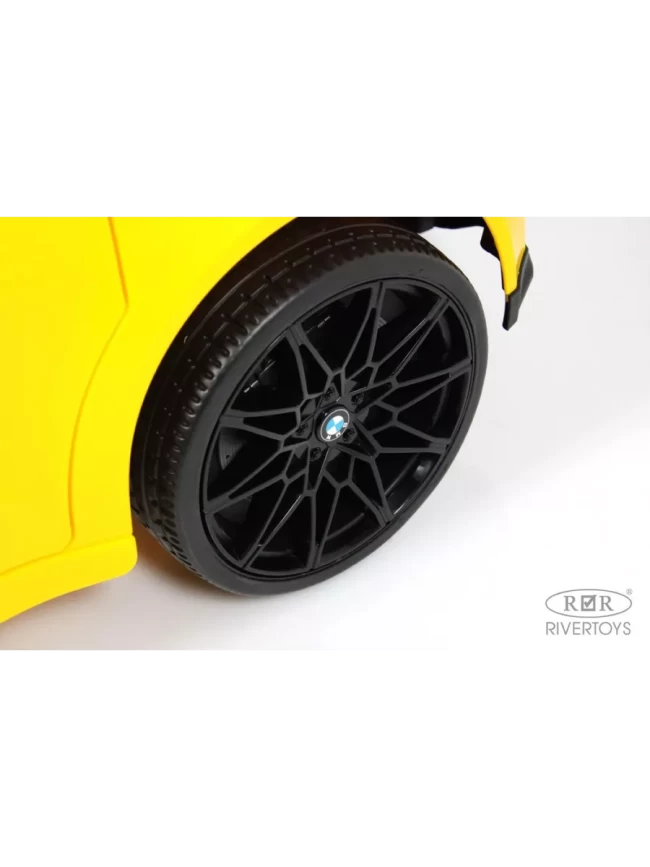 Электромобиль RIVER TOYS BMW A444AA  желтый