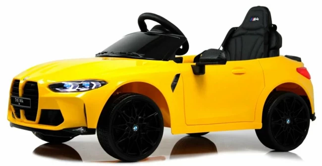 Электромобиль RIVER TOYS BMW A444AA  желтый