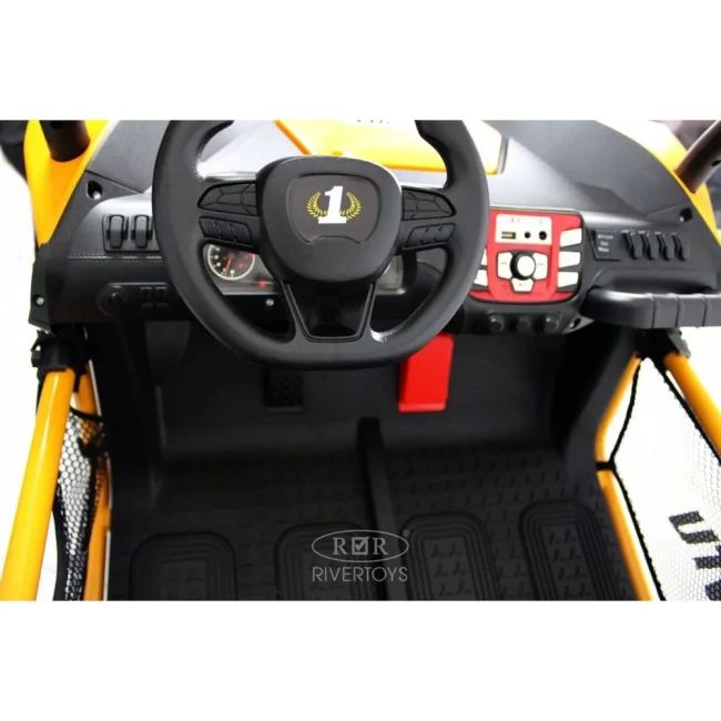 Электромобиль RIVER TOYS BUGGY P555PP оранжевый