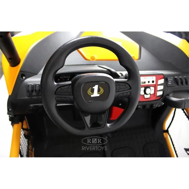 Электромобиль RIVER TOYS BUGGY P555PP оранжевый