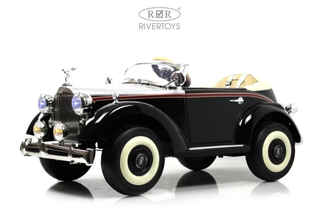 Электромобиль RIVER TOys Roils - Royca  черный глянец