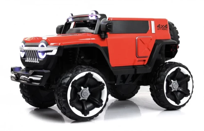 Электромобиль RIVER TOYS Jeep M222БХ красный