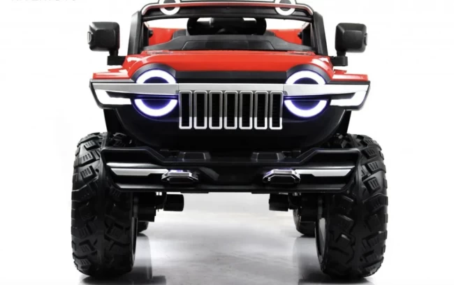 Электромобиль RIVER TOYS Jeep M222БХ красный