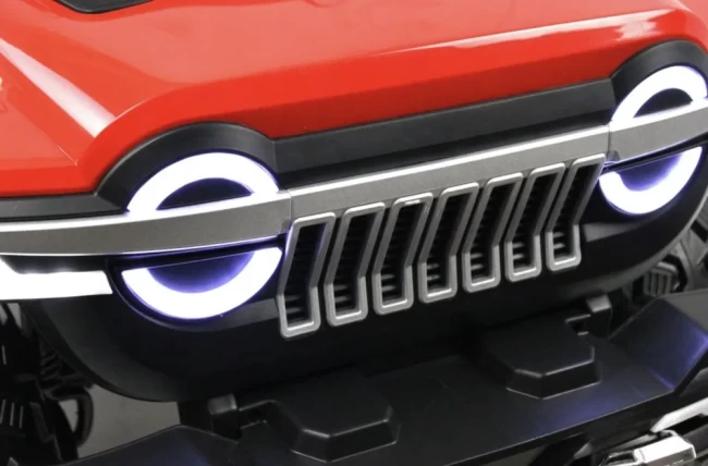 Электромобиль RIVER TOYS Jeep M222БХ красный
