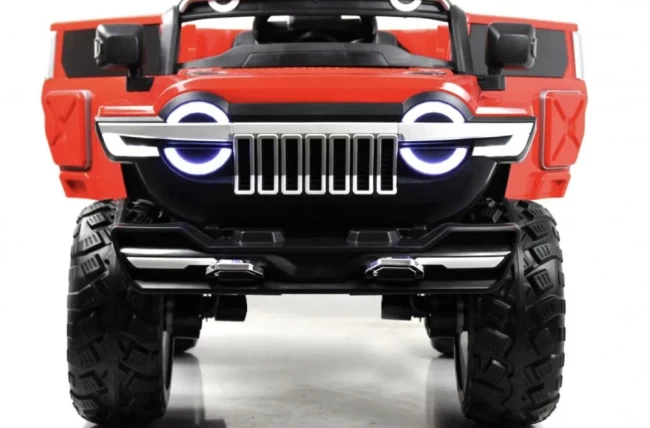 Электромобиль RIVER TOYS Jeep M222БХ красный