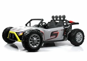 Электромобиль RIVER TOYS ГОНОЧНЫЙ БАГГИ серый