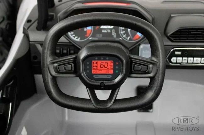 Электромобиль RIVER TOYS ГОНОЧНЫЙ БАГГИ серый