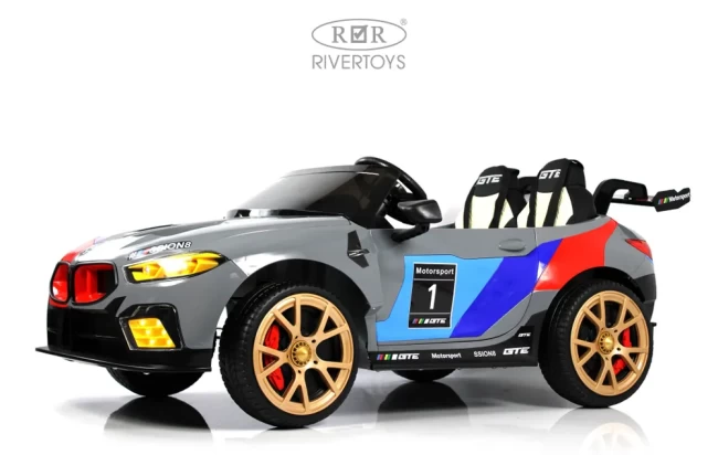 Электромобиль RIVER TOYS BMW F555FF  серый глянец