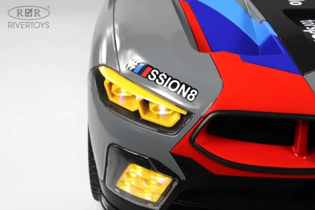 Электромобиль RIVER TOYS BMW F555FF  серый глянец