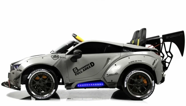 Электромобиль RIVER TOYS BMW Pick-UP  серый