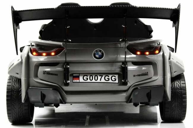 Электромобиль RIVER TOYS BMW Pick-UP  серый