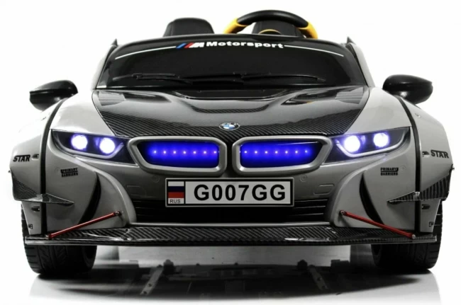 Электромобиль RIVER TOYS BMW Pick-UP  серый