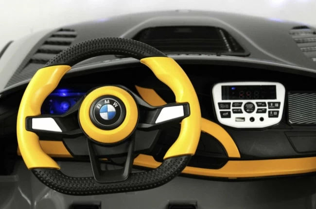 Электромобиль RIVER TOYS BMW Pick-UP  серый