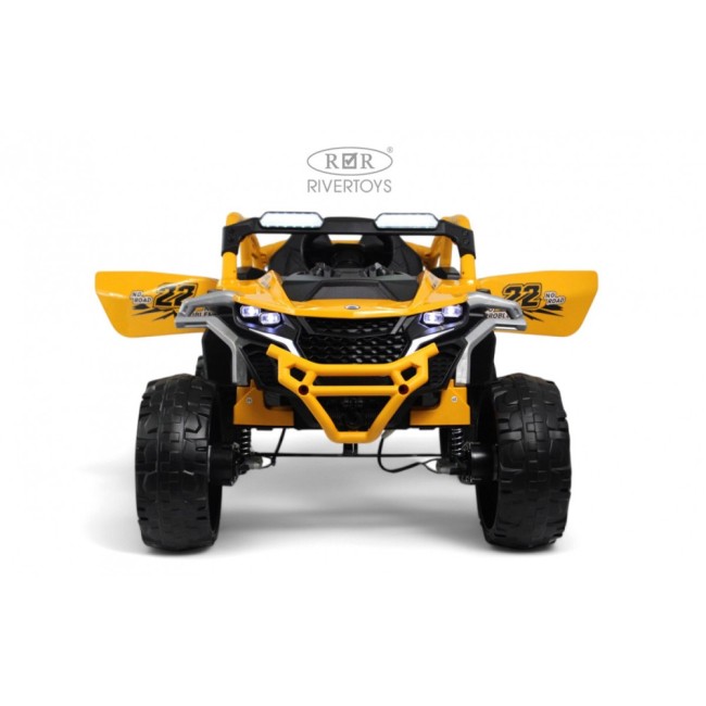 Электромобиль RIVER TOYS K700AM желтый