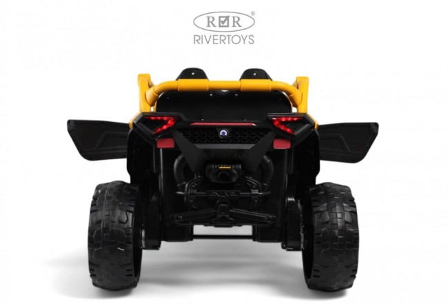 Электромобиль RIVER TOYS K700AM желтый