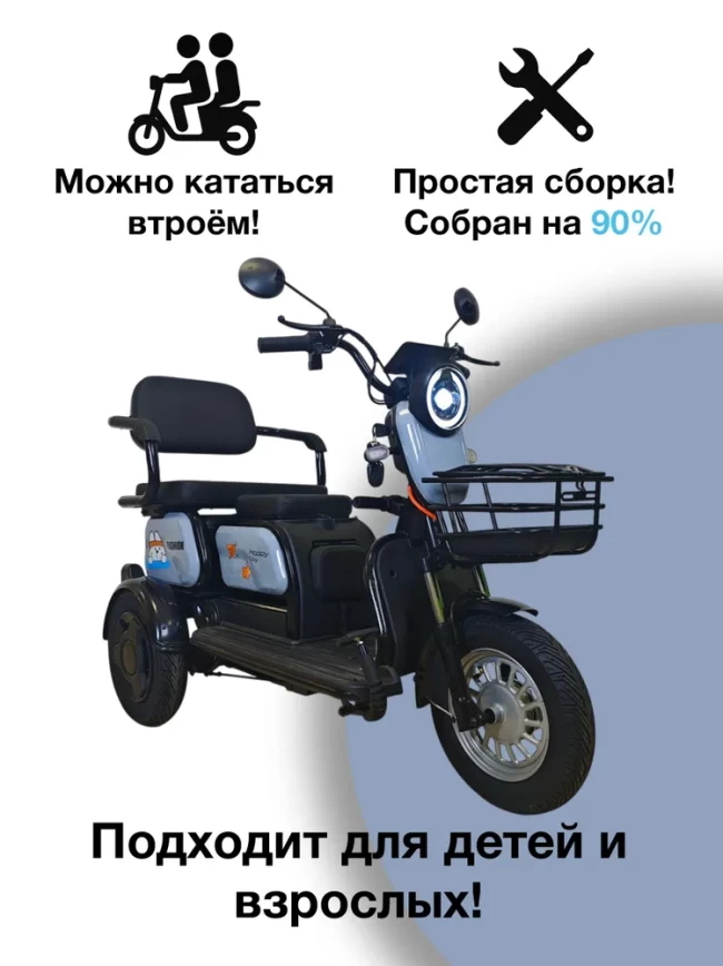 Электро трицикл EXSTREME  АКБ свинцовый