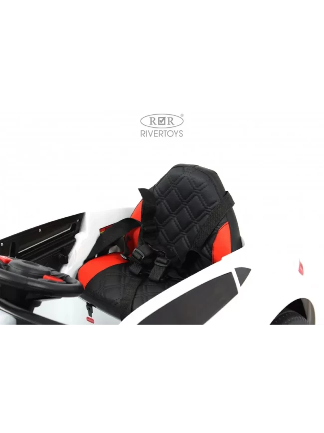 Электромобиль RIVER TOYS PORSCHE F333FF  белый