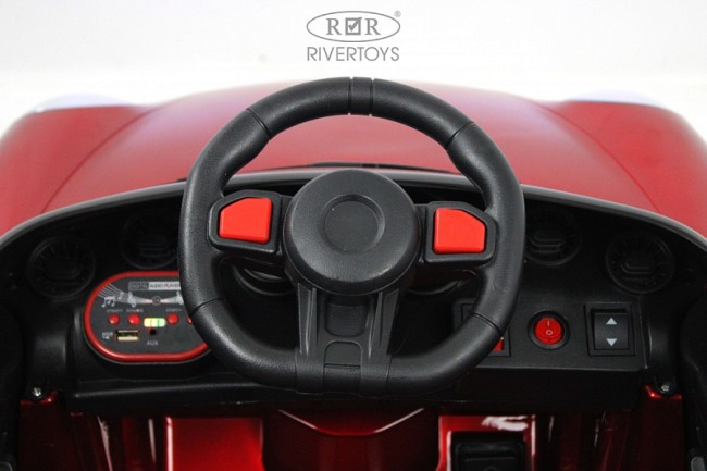Электромобиль RIVER TOYS PORSCHE F333FF красный глянец