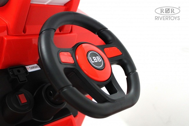 Электромобиль RIVER TOYS Подъемный кран G002GG красный