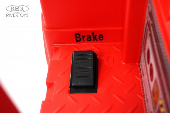 Электромобиль RIVER TOYS Подъемный кран G002GG красный