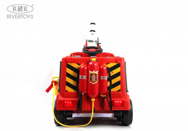 Электромобиль RIVER TOYS Подъемный кран G002GG красный