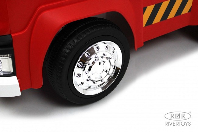 Электромобиль RIVER TOYS Подъемный кран G002GG красный