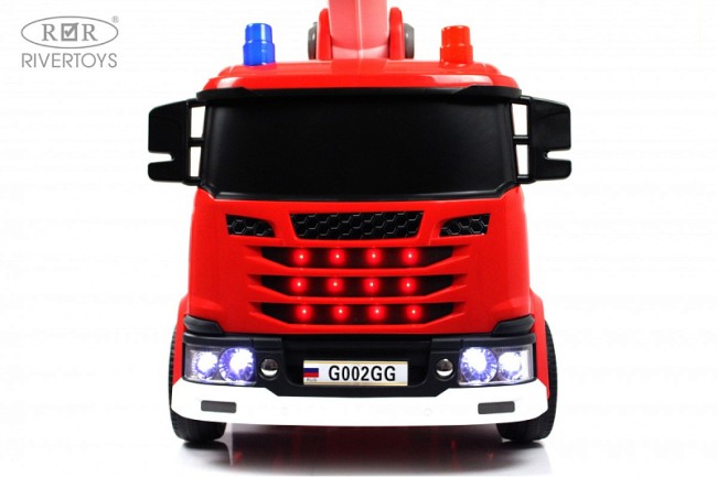 Электромобиль RIVER TOYS Подъемный кран G002GG красный