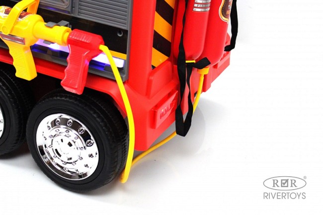 Электромобиль RIVER TOYS Подъемный кран G002GG красный