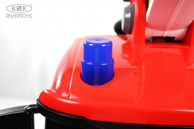 Электромобиль RIVER TOYS Подъемный кран G002GG красный