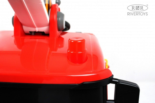 Электромобиль RIVER TOYS Подъемный кран G002GG красный