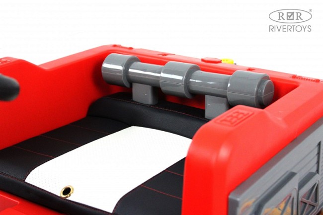 Электромобиль RIVER TOYS Подъемный кран G002GG красный