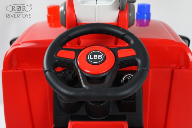 Электромобиль RIVER TOYS Подъемный кран G002GG красный