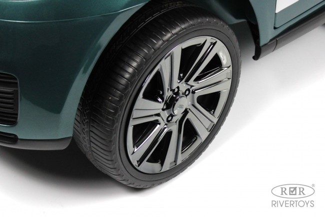 Электромобиль  RIVER TOYS RANGE ROVER Y999Y зеленый глянец
