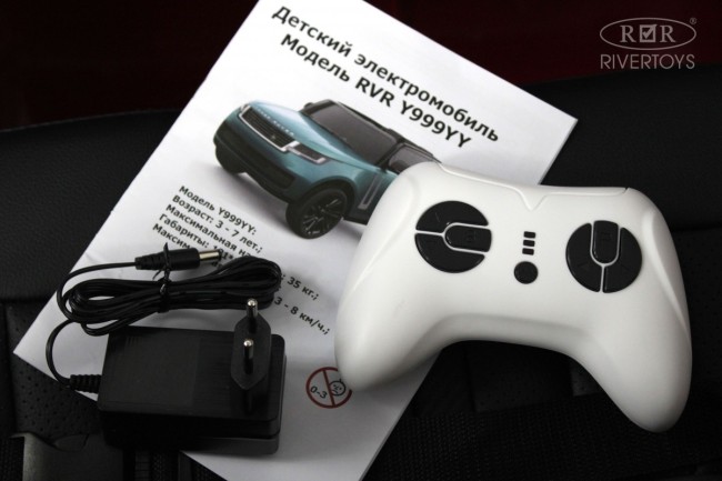 Электромобиль  RIVER TOYS RANGE ROVER Y999Y зеленый глянец