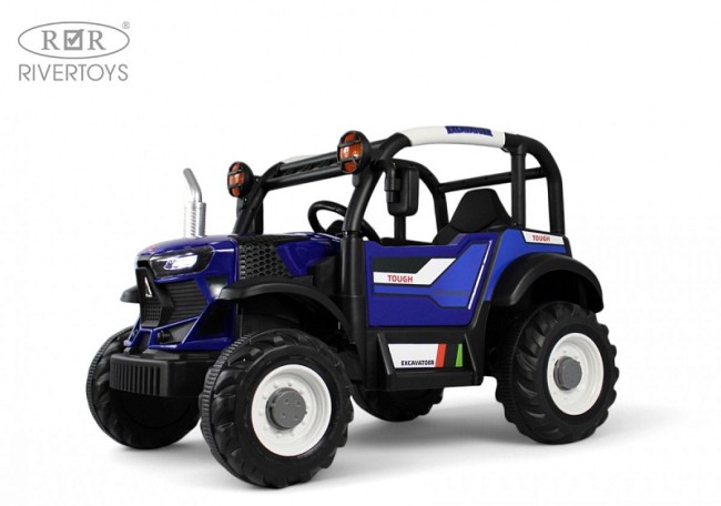 Электромобиль RIVER TOYS Трактор  B222CP синий