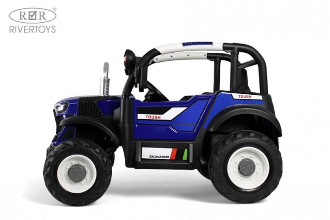 Электромобиль RIVER TOYS Трактор  B222CP синий