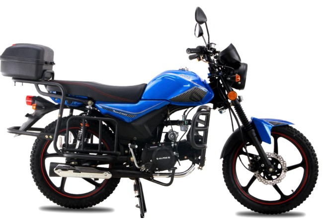 МОПЕД ALPHA ROCKOT TOURIST M-12 (синий глянцевый)