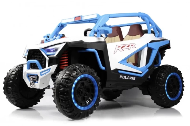 Электромобиль RIVER TOYS BUGGY E001EE бело-синий