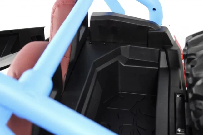 Электромобиль RIVER TOYS BUGGY E001EE бело-синий