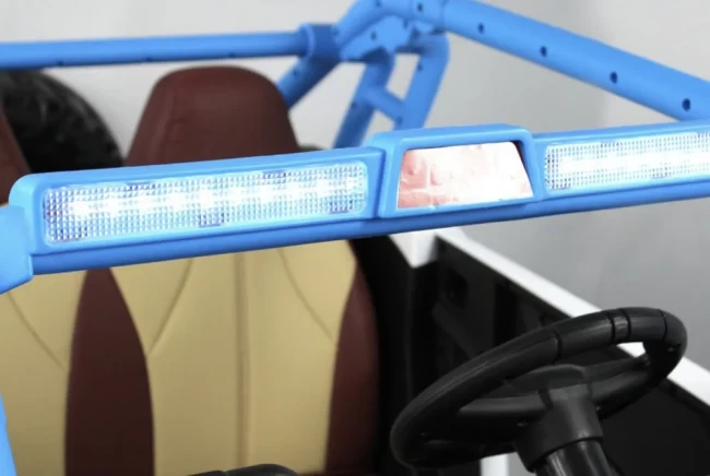 Электромобиль RIVER TOYS BUGGY E001EE бело-синий