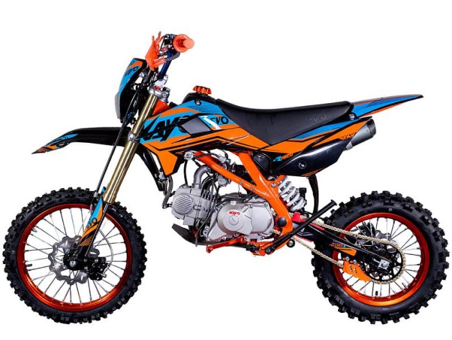 Питбайк KAYO EVOLUTION YX140EM 17/14 KRZ (механ. сцепл., эл. стартер 2022 г.) Питбайк KAYO EVOLUTION YX140EM 17/14 KRZ (механ. сцепл., эл. стартер 2022 г.)